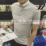 Men Fashion Simple Design Polo Short Sleeve Shirt thumbnail-4