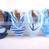 S17207A High Quality New Design Organic Cotton Baby Bandana Bibs thumbnail-1