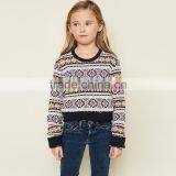 S32448W Knitting Pattern Sweater Top Teenager Kids Pullover O-neck Vintage Style Sweaters thumbnail-1