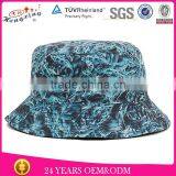 Short Brim Reversible Floral Cheap Bucket Hat/cap for Children thumbnail-2