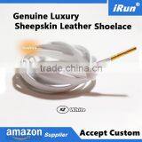 High AAA+ Quality Men's Basketball White Shoes Laces for Casual Sports Sneakers Size - Sheepskin Leather Shoestrings thumbnail-1