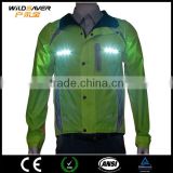 rain jacket with LED waterproof soccer jersey blank motorcycle jacket