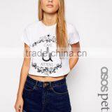 PETITE Exclusive Rolled Sleeve Crop Top With Cake and Kittens Print thumbnail-1