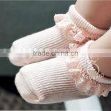 Baby Sweet Lace Cotton Socks, Silicone Print Baby Sock thumbnail-6