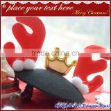 2014 Wholesale Christmas Reindeer Felt Mini Top Hat for Girls thumbnail-1