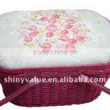 Beautiful Flower Pattern Sewing Basket Manufacturer thumbnail-4
