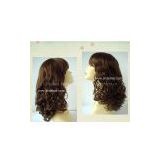 Heat resistant fiber synthetic hair wig