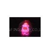 Personalised Holidays Gifts Santa Claus Shaped PVC Color Change LED Flashing Keychain