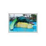 Water Park Equipment Fiberglass Crocodile Slide , Small Water Pool Slides For Kids thumbnail-1