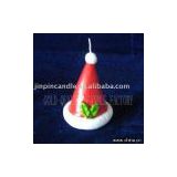 Christmas hat craft candle