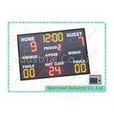 Red Yellow College Basketball Scoreboard With Wireless RF Console thumbnail-1