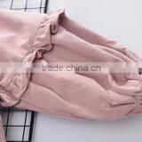 B22641A Autumn New Sweet Girls Puff Sleeve Fashion Thin Lace Stitching Coat thumbnail-3