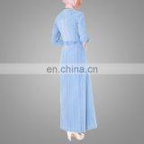 Cosy Denim Muslim Dress Isalmic Jean Clothing New Style Dubai Abaya thumbnail-5