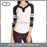 Sexy Ladies V-neck 2016 New Design Reversible T-shirt thumbnail-1