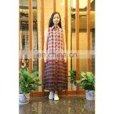 Sleeveless Checked Ankle Length Casual Dress thumbnail-6