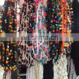 2017colorful Lace Norder Trims Sew-on Lace With Fringe/tassel Pom Pom Trim Yard