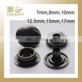 Black Metal Fastener Press Studs Button for Overalls,metal Buttons for Coats