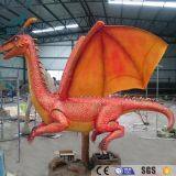 LORISO2008 Customized Red Western Animatronic Dragon For Theme Park