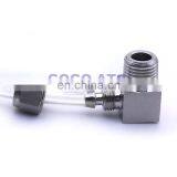 Quick Coupler ZG1/4'',O.D 6mm Male Thread PU Nylon Tube Fast Twist Hose Stainless Steel 304 L Type Connector Tank Pipe Fitting thumbnail-4
