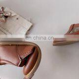 2020 New Girl Temperament Retro Princess Small Leather Shoes Children's Single Shoes Soft Sole Grandma Shoes thumbnail-4