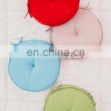 Recycle Set of 4 Seat Cushions With Ties Round Chair Pads for Armchairs Garden Outdoor Indoor Chairs thumbnail-7