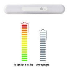 LED Human Body Sensor Night Light USB Charging Wireless Night Light Smart Motion Sensor Bedside Wardrobe Cabinet Lamp For Home thumbnail-2