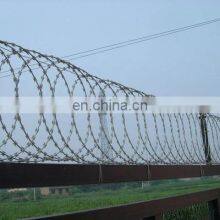 Low Price Electro Galvanized Flat Wrap Razor Barbed Wire Fencing thumbnail-4