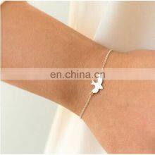 Bird Pendant Charm Chain Bracelet Swallow Baby Bird Couple Bracelets Jewelry thumbnail-1