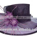 New Design Women's Fancy Sinamay Church Hat Hot Sale thumbnail-1