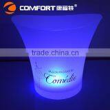 Color Changeable Champagne Tub Frosted Plastic Ice Bucket Cooler thumbnail-2