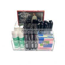 Clear Acrylic Desk Pen Organizer 7 Compartments Pencil Holder Desktop Acrylic Stationery Organizer for School Office thumbnail-3