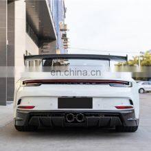 Runde GT3 For Porsche 992 Upgrade GT3 Body Kit Front Bumper Rear Bumper Hood Spoiler Exhaust Rear Engine Cover Side Skirts thumbnail-4