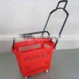 Rolling Basket Shopping Basket Rolling Store Basket