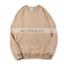 Factory Custom Embroidery Print Wholesale Crew Neck Sweat Shirts Cotton Plain Oversized Custom Crewn thumbnail-3