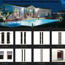Solar-powered 4-beams Active Wireless Infrared Light Wall Anti-Theft Outdoor Detector Wireless Alarm thumbnail-4