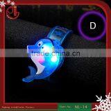 Hot Sell Kids Gifts Cartoon Dolphin Design Flashes LED Flashing Bracelet thumbnail-1
