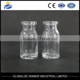 Clear borosilicate glass vial
