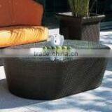 Rounded Coffee Table With Glass Top thumbnail-1