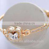 Austria Crystal Rhinestone Gold Charm Bracelets Elegant Butterfly Bangle For Women thumbnail-4