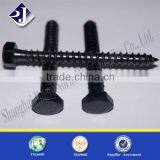 M8*75 Black Zinc With Heat Treatment Wood Screw