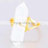 2015 Fantasy White Fire Opal Jewelry Gemstone gold rings WR158701