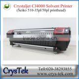 CRYSTEK Crystaljet 3.20m CJ4000 SPT510/35PL Advertising Large Format Printer Solvent Printer