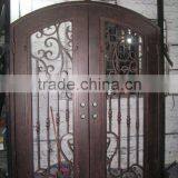 Arch Top Double Amazing Quality Wrought Iron Door thumbnail-1