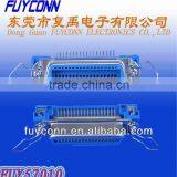 57 Series Centronics Female 90 Degree Angle Telecom Connector PCB Mounting With Spring Latches