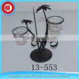 Professional Produce Special Black Plant Modeling Tabletop Decoration Metal Candle Holder thumbnail-1