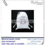 2016 Custom Muslin Bags Drawstring Bag
