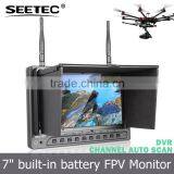 AV Wireless Fpv Receiver 7 Inch Lcd Monitor Dji Phantom Gimbal Drone With Professional Camera