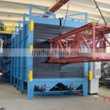 Steel structure shot blasting machine for cleaning and strengthening/I and steel industry burnishing machine