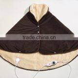 beige+brown microfiber Heating Cape