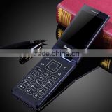 246-Dual Screen Flip Cellphone Business Style Elderly Mobile Phone 3.5Inch 2500mAh Longtime Standby